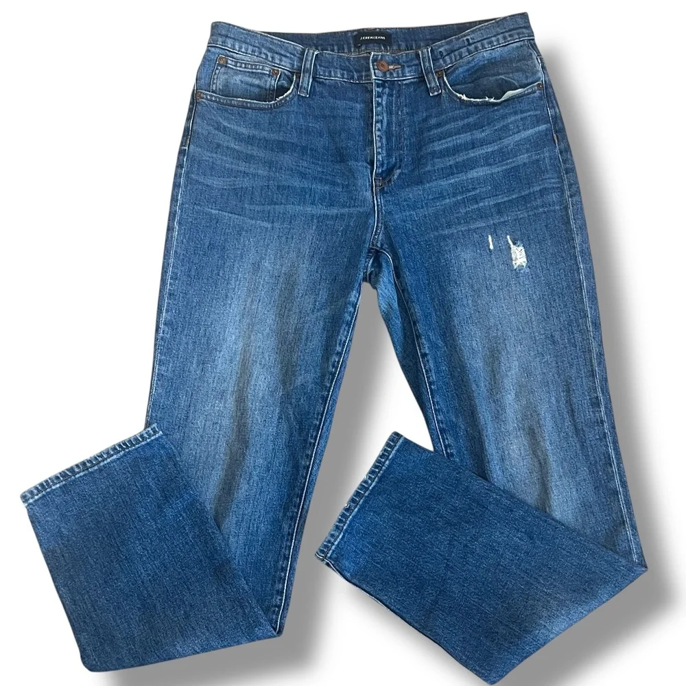 J. Crew Slim Broken-In Boyfriend Jeans Size 29 Tall Capsule Grunge Edgy Normcore - Picture 1 of 14